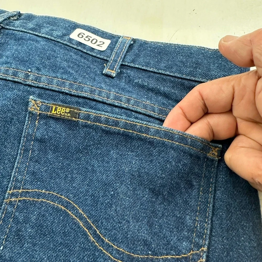Vintage Lee Riders Jeans Mens Fits 39x32 Medium Blue Denim Union‎ Made In USA